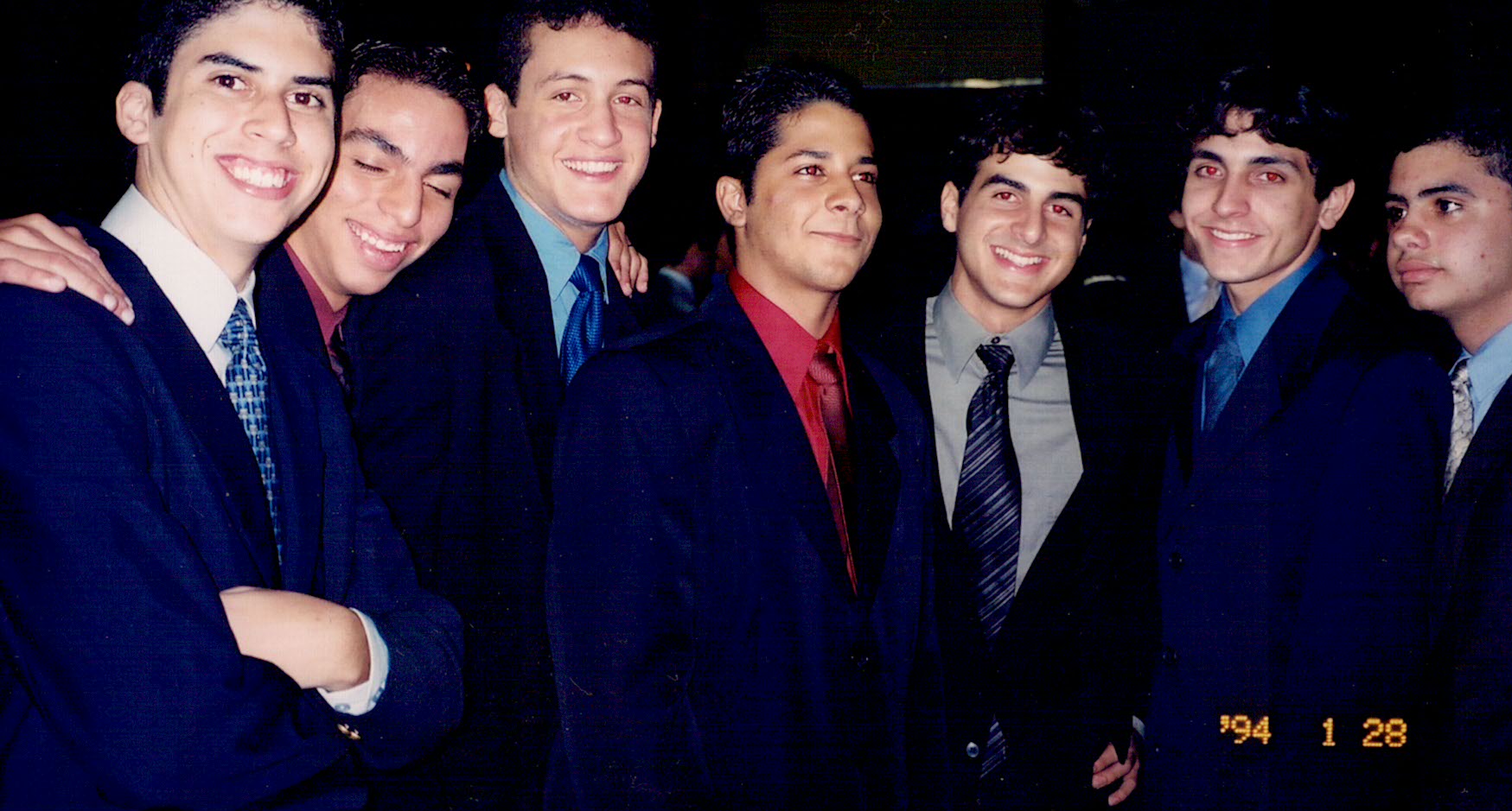 Alberto with friends, 1994