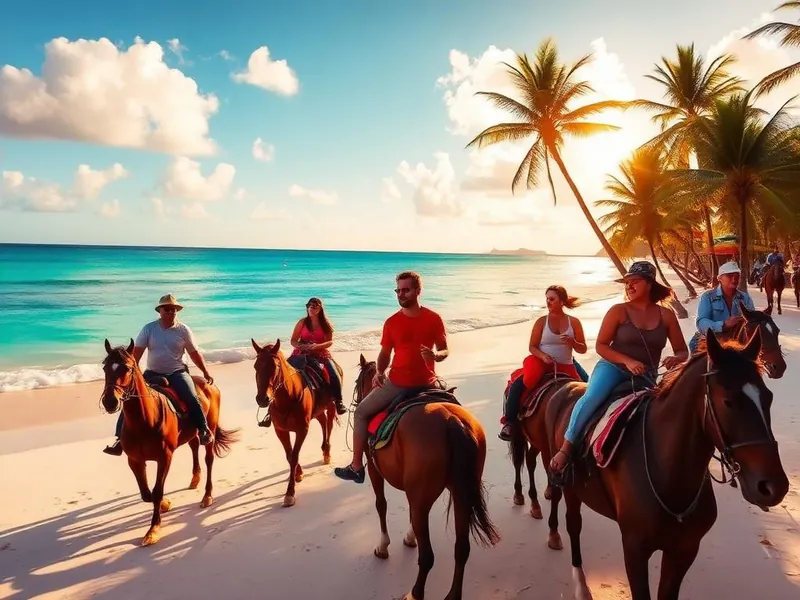 Horseback Riding Punta Cana — riding on a tropical beach